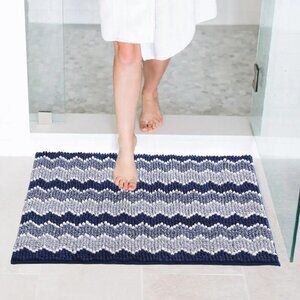 New Original Packaging 17x24 Inches Bathroom Rug - Navy Blue - 2211-NV-17X24